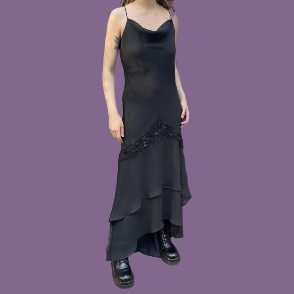 Vintage black evening dress